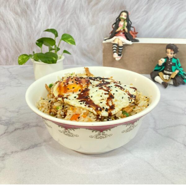 Arroz frito - pollo
